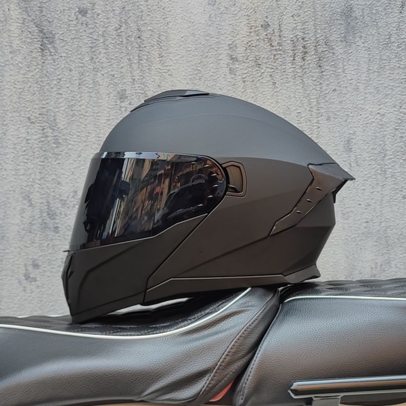 ユニセックス対応のフルフェイス型バイク用ヘルメット。クイック - Quick Release Buckle Motorcycle Helmet のレビューと価格