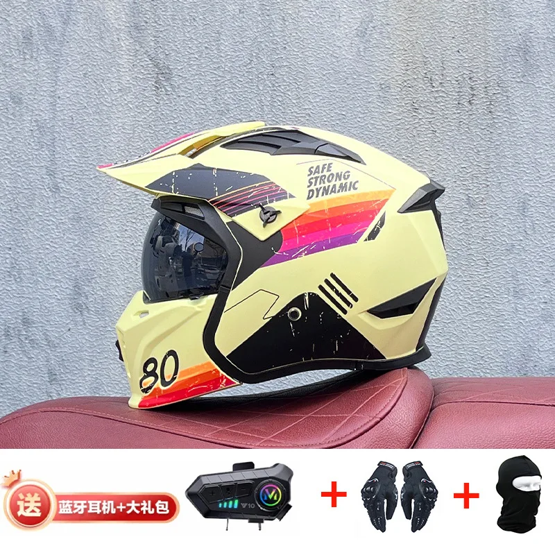 ORZ-Bluetooth-オートバイ用ヘルメット,オフロー - Full Face Motorcycle Helmet With Bluetooth のレビューと価格