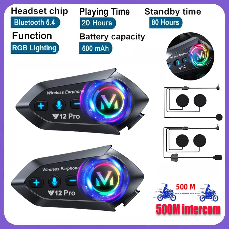 Y20 Pro 1/2x バイク用インターコムヘッドセット  - Full Face Motorcycle Helmet With Bluetooth のレビューと価格