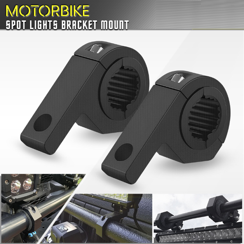 1/2/個ユニバーサル車オートバイヘッドライトクランプブラケ - Universal Motorcycle Led Headlight Projector のレビューと価格