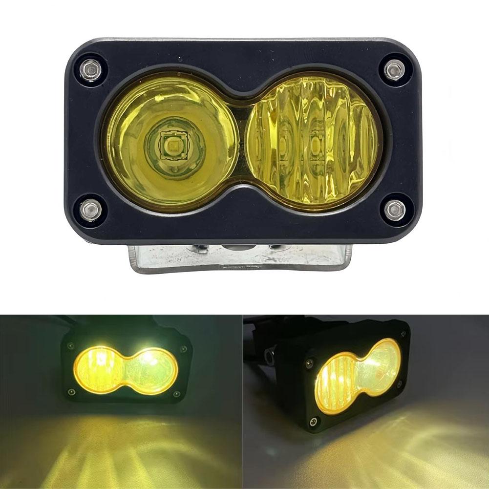 20W LEDヘッドライト 3インチスクエアフラッドライト  - Universal Motorcycle Led Headlight Projector のレビューと価格